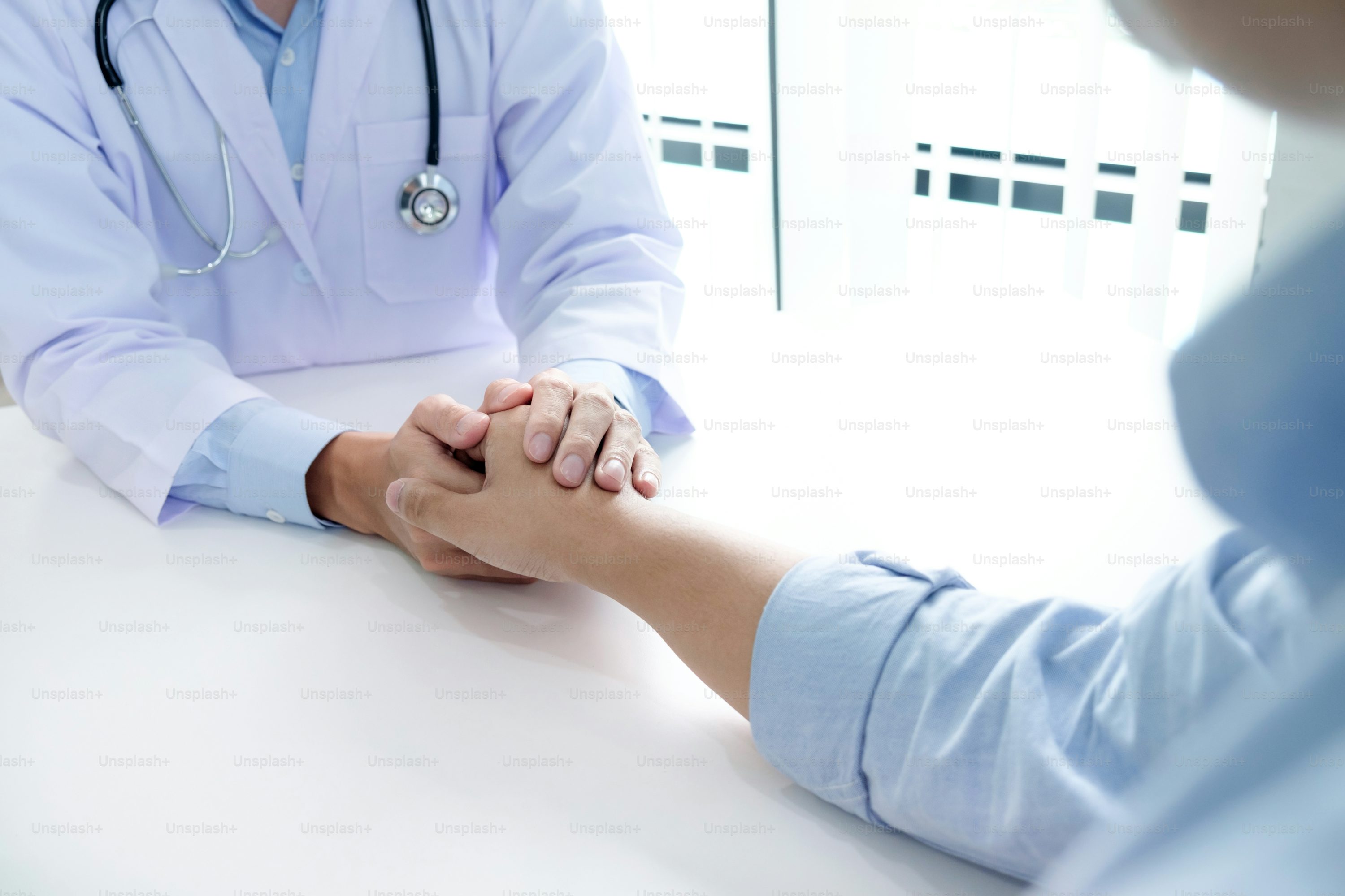 Caring doctor